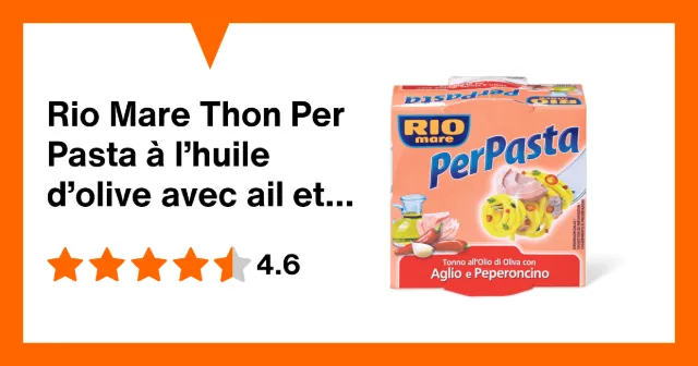 Image du produit Rio Mare Thon Per Pasta à l’huile d’olive avec ail et piment