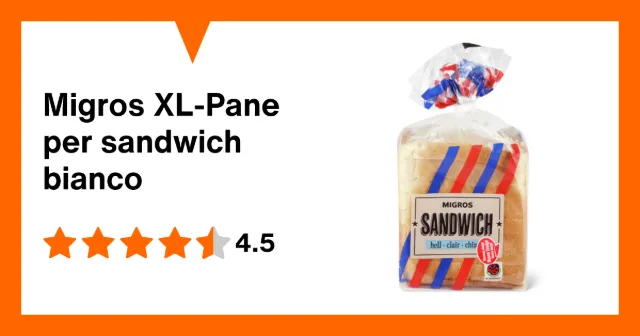 Image du produit Migros XL-Pane per sandwich bianco