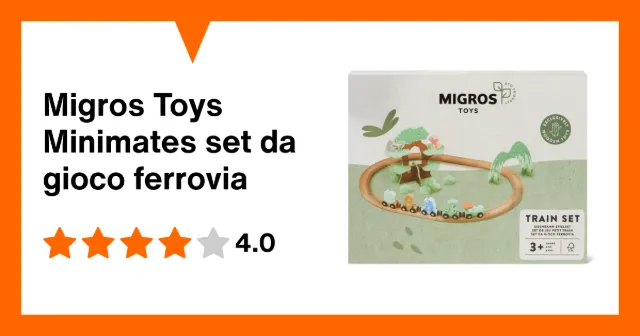 Produktbild zu Migros Toys Minimates set da gioco ferrovia