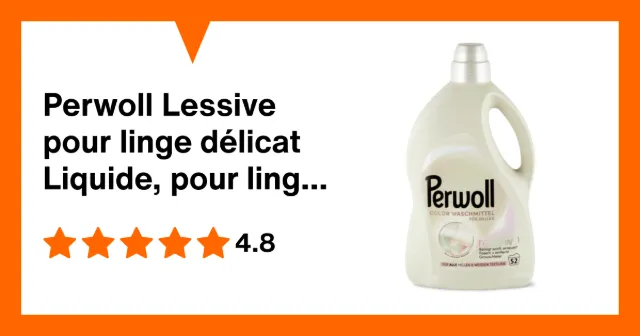 Immagine del prodotto Perwoll Detersivo per capi delicati Liquido, per colori chiari, 52 lavaggi