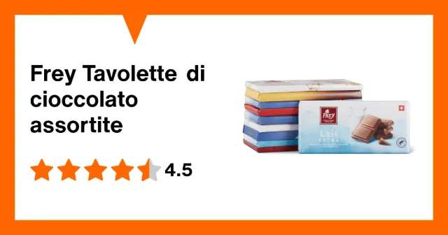Image du produit Frey Tavolette di cioccolato assortite