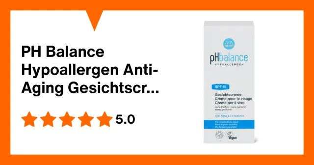 Produktbild zu PH Balance Hypoallergen Anti-Aging Gesichtscreme LSF 15