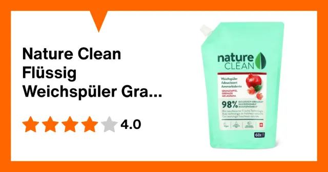Image du produit Nature Clean Flüssig Weichspüler Granatapfel, Refill