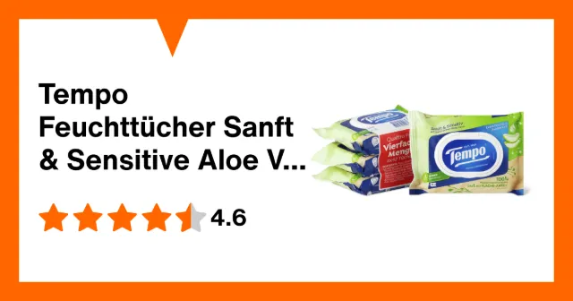Image du produit Tempo Feuchttücher Sanft & Sensitive Aloe Vera
