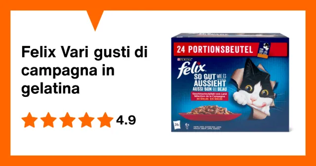 Image du produit Felix Vari gusti di campagna in gelatina
