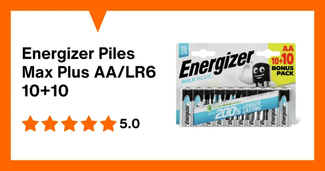Image du produit Energizer Piles Max Plus AA/LR6 10+10