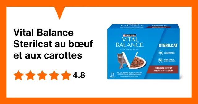 Produktbild zu Vital Balance Sterilcat au bœuf et aux carottes