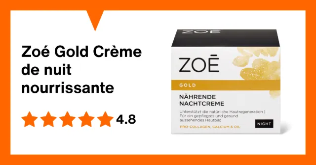 Image du produit Zoé Gold Crème de nuit nourrissante