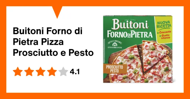 Image du produit Buitoni Forno di Pietra Pizza Prosciutto e Pesto