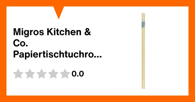 Image du produit Migros Kitchen & Co. Papiertischtuchrolle Cream, 1.2x8m