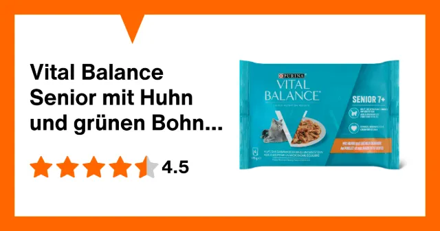 Produktbild zu Vital Balance Senior mit Huhn und grünen Bohnen