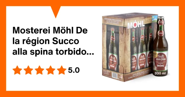 Immagine del prodotto Mosterei Möhl De la région Succo alla spina torbido senz'alcol alla spina