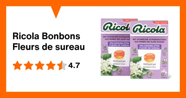 Image du produit Ricola Bonbons Fleurs de sureau