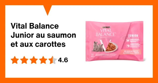 Produktbild zu Vital Balance Junior au saumon et aux carottes