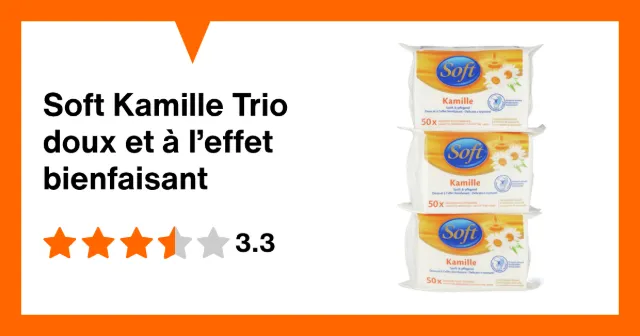 Image du produit Soft Kamille Trio doux et à l’effet bienfaisant