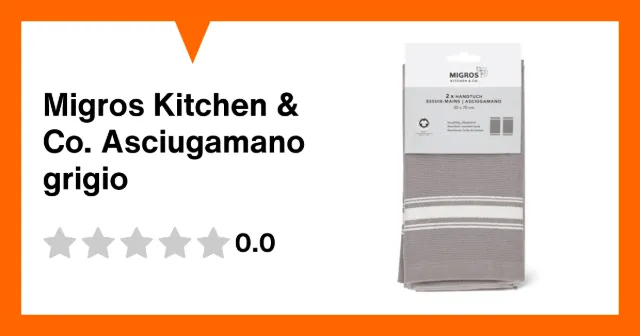 Image du produit Migros Kitchen & Co. Asciugamano grigio