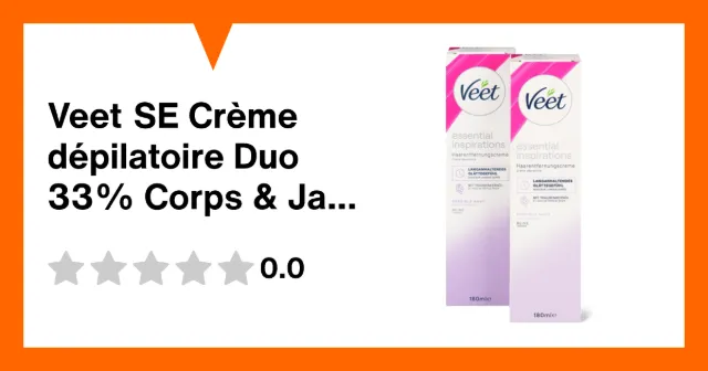 Image du produit Veet SE Crème dépilatoire Duo 33% Corps & Jambes, Sensitive