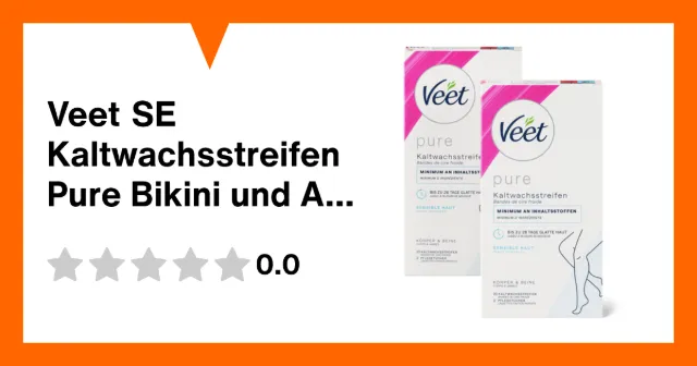 Produktbild zu Veet SE Kaltwachsstreifen Pure Bikini und Achsel