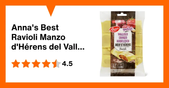 Image du produit Anna's Best Ravioli Manzo d'Hérens del Vallese