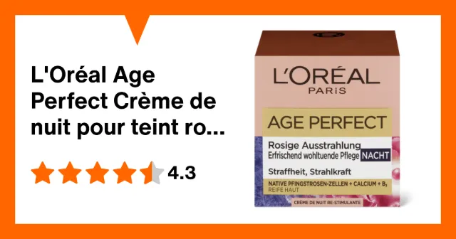 Image du produit L'Oréal Age Perfect Crème de nuit pour teint rosé Pro-Calcium