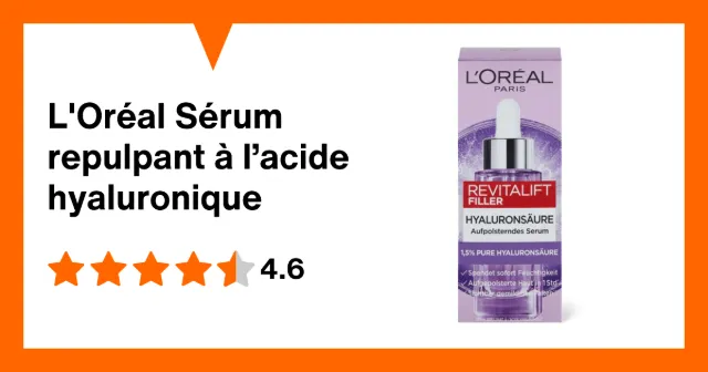 Image du produit L'Oréal Sérum repulpant à l’acide hyaluronique