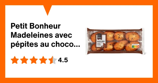 Immagine del prodotto Petit Bonheur Madeleines avec pépites au chocolat