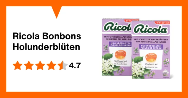 Image du produit Ricola Bonbons Holunderblüten