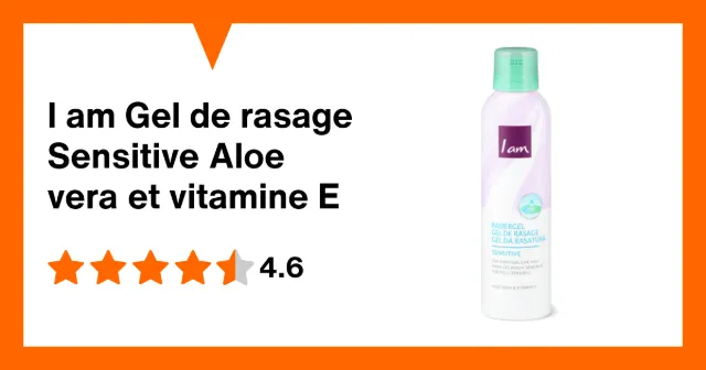 Image du produit I am Gel de rasage Sensitive Aloe vera et vitamine E
