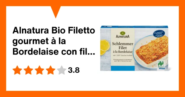 Immagine del prodotto Alnatura Bio Filetto gourmet à la Bordelaise con filetto di merluzzo al 100%