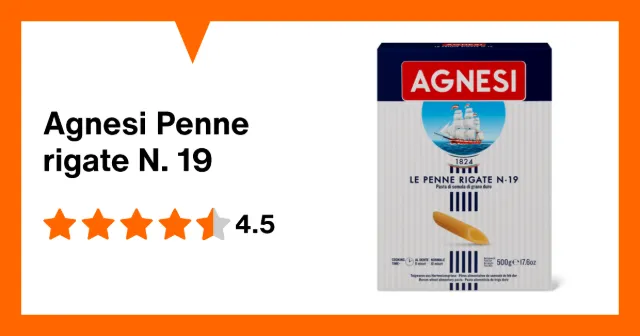 Immagine del prodotto Agnesi Penne rigate N. 19