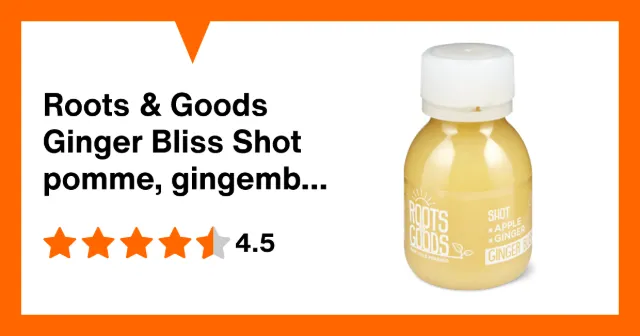 Image du produit Roots & Goods Ginger Bliss Shot pomme, gingembre