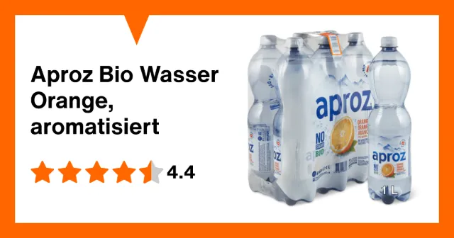 Image du produit Aproz Bio Wasser Orange, aromatisiert