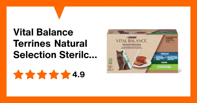 Produktbild zu Vital Balance Terrines Natural Selection Sterilcat à la dinde et aux épinards