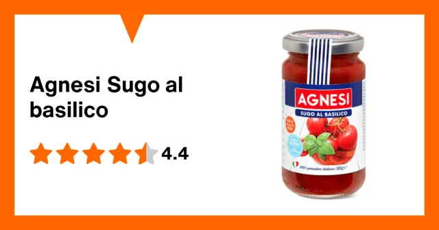 Image du produit Agnesi Sugo al basilico