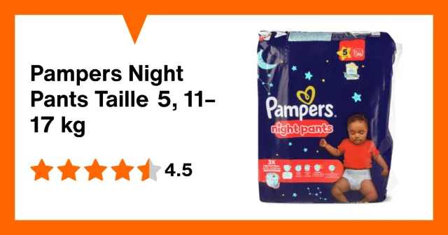 Produktbild zu Pampers Night Pants Taille 5, 11–17 kg