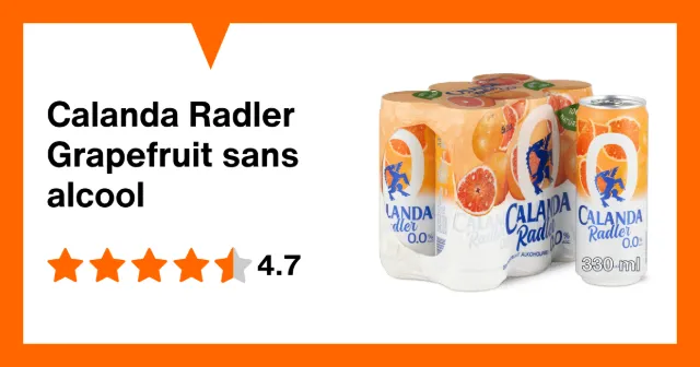 Image du produit Calanda Radler Grapefruit sans alcool
