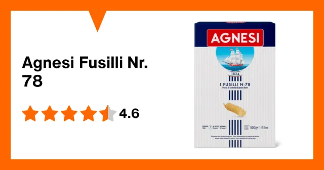 Produktbild zu Agnesi Fusilli Nr. 78