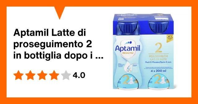 Image du produit Aptamil Latte di proseguimento 2 in bottiglia dopo i 6 mesi