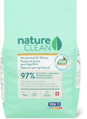 Immagine del prodotto Nature Clean Detersivo per bucato in polvere 30 lavaggi, bianco