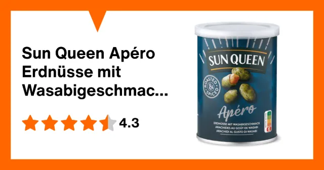 Immagine del prodotto Sun Queen Apéro Erdnüsse mit Wasabigeschmack roasted & spiced
