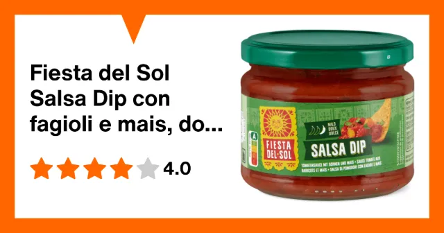 Immagine del prodotto Fiesta del Sol Salsa Dip con fagioli e mais, dolce