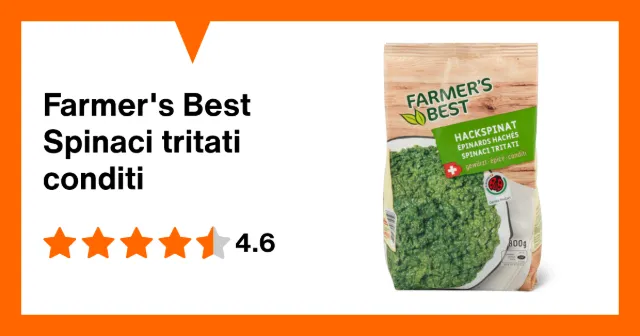 Image du produit Farmer's Best Spinaci tritati conditi