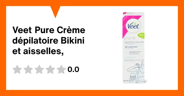 Produktbild zu Veet Pure Crème dépilatoire Bikini et aisselles,
