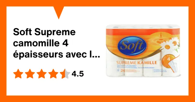 Image du produit Soft Supreme camomille 4 épaisseurs avec lotion