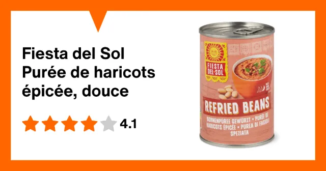 Image du produit Fiesta del Sol Purée de haricots épicée, douce