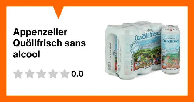 Image du produit Appenzeller Quöllfrisch sans alcool