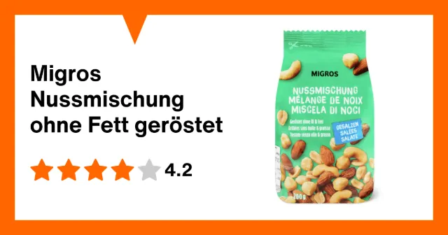 Immagine del prodotto Migros Nussmischung ohne Fett geröstet