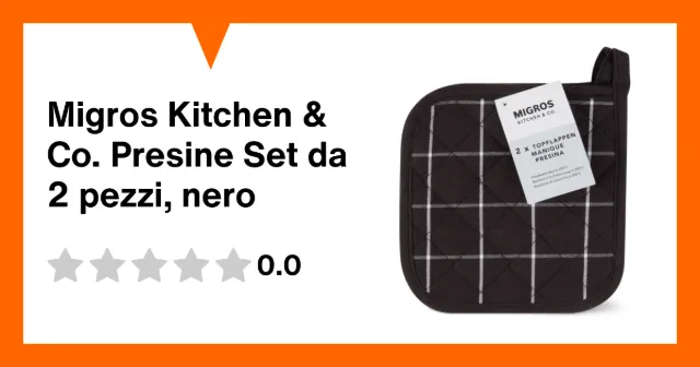 Image du produit Migros Kitchen & Co. Presine Set da 2 pezzi, nero