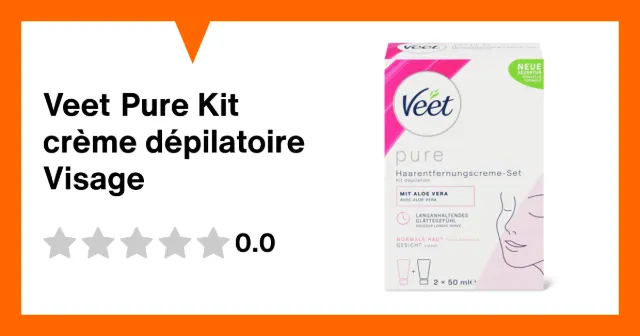 Produktbild zu Veet Pure Kit crème dépilatoire Visage