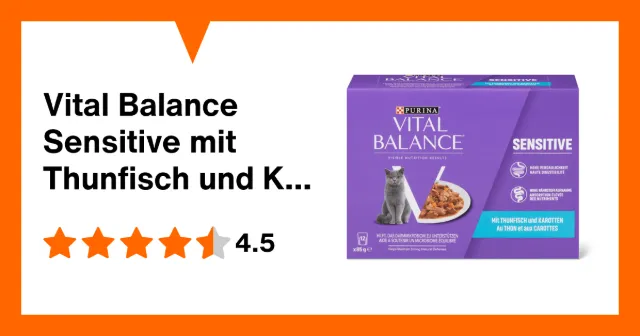 Produktbild zu Vital Balance Sensitive mit Thunfisch und Karotten